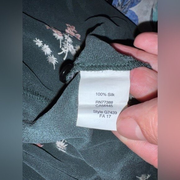 MADEWELL Silk Wrap Top in Wild Botanic Sz S - Picture 5 of 7